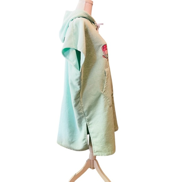 Pusheen Mint Green Hooded Poncho Swim Coverup One Size Fits All - Picture 4 of 10